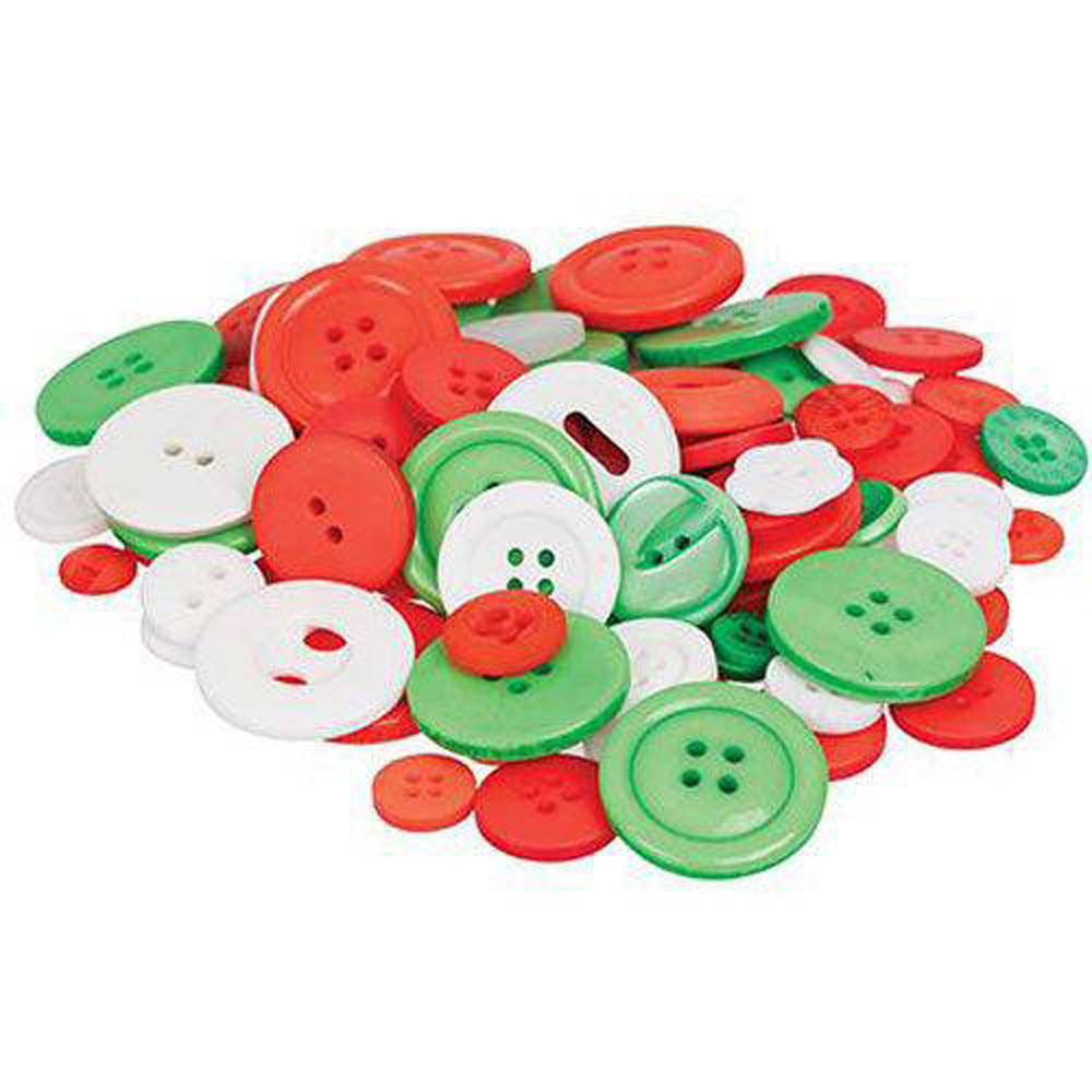 Basics Christmas Buttons 600g 1400pcs