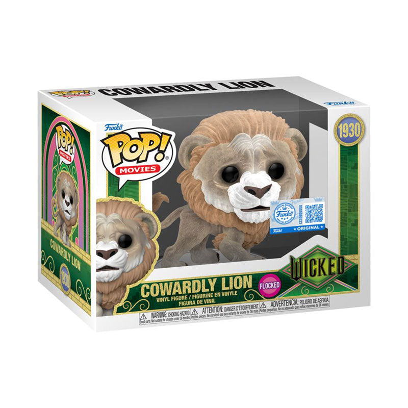 Wicked (2025) Cowardly Lion US Exlcusive Flocked Pop! Vinyl