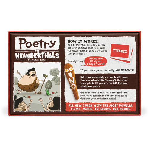 Poetry for Neanderthals Pop Culture Edition