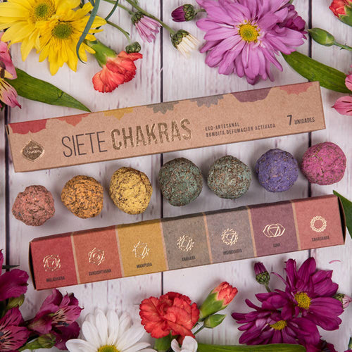 7 Chakras Incense Sagrada Madre Smudge Bombs 7pcs