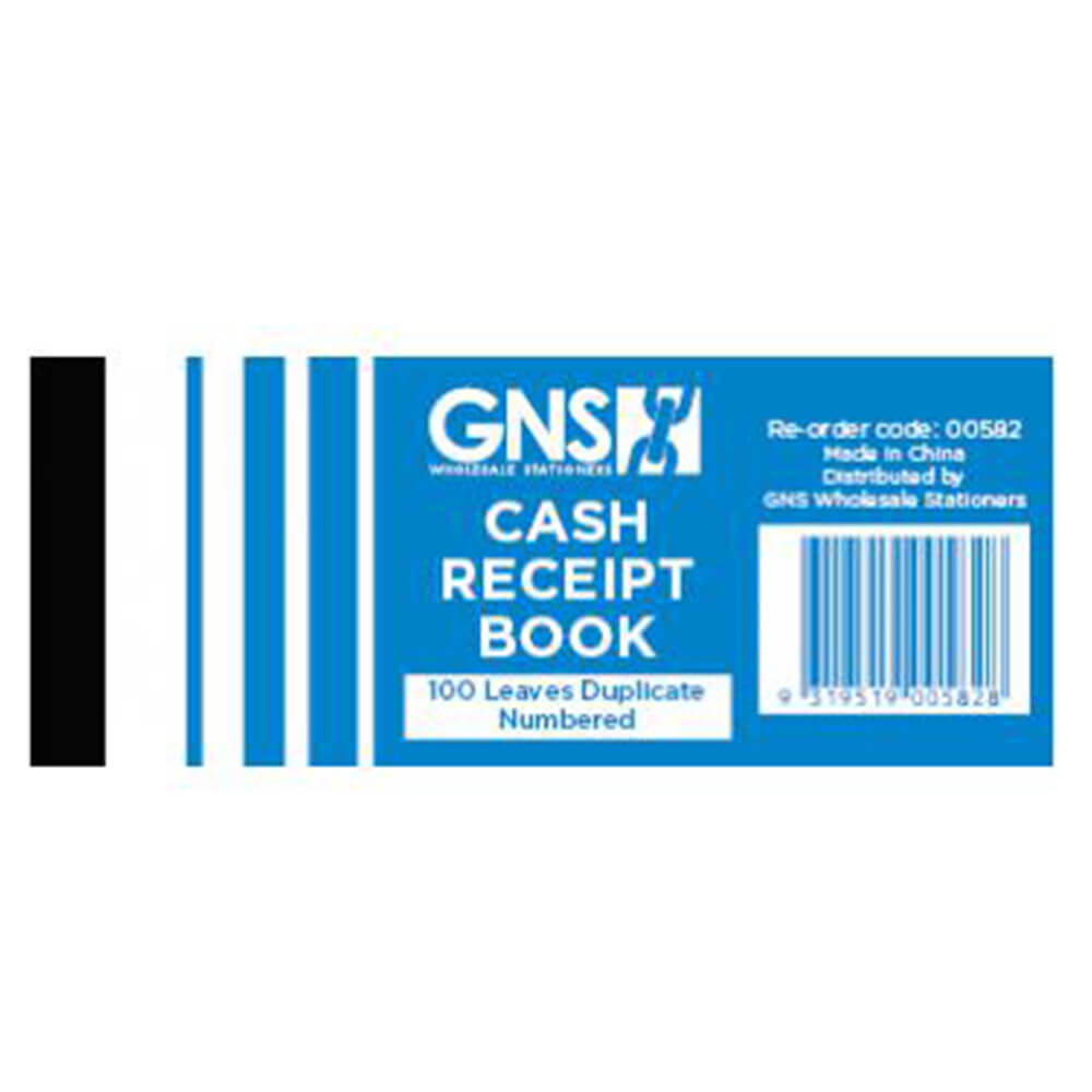 100 Leaves Duplicate Numbered Cash Receipt Book 20pk