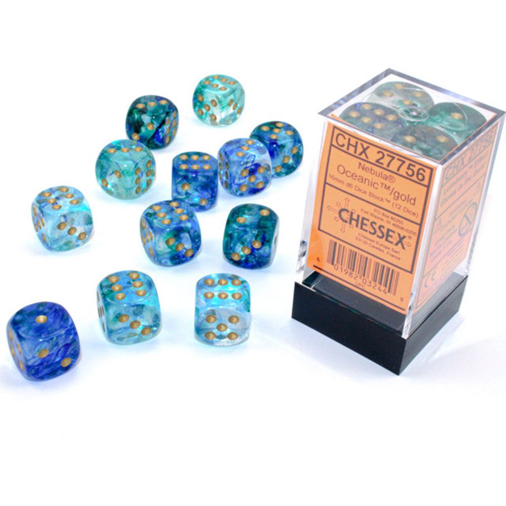 Nebula Chessex 16mm D6 Dice Block