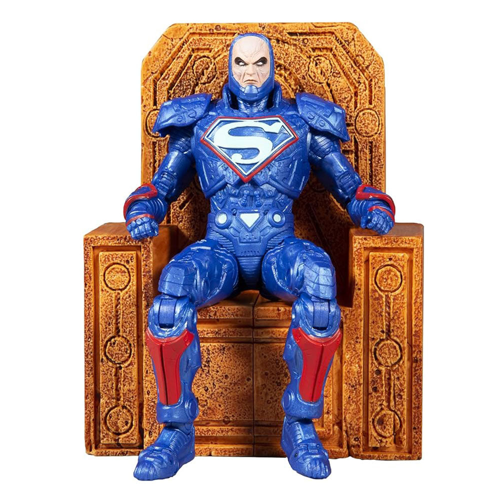 DC Multiverse Lex Luther in Power Suit and Throne Figure