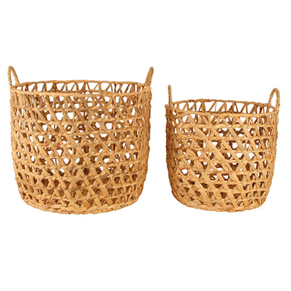 Poe Water Hyacinth Baskets (Set of 2)