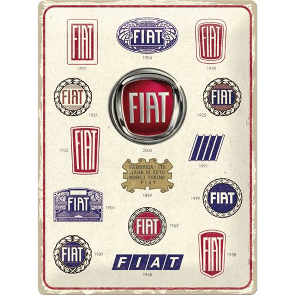 Nostalgic-Art Fiat Large Sign (30x40cm)