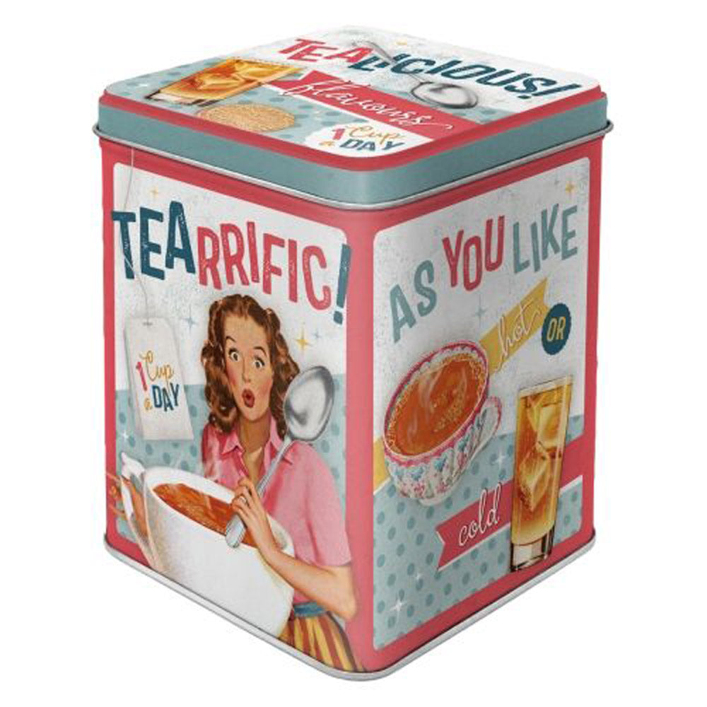 Nostalgic-Art Tea Storage Tin (8x8x10cm)