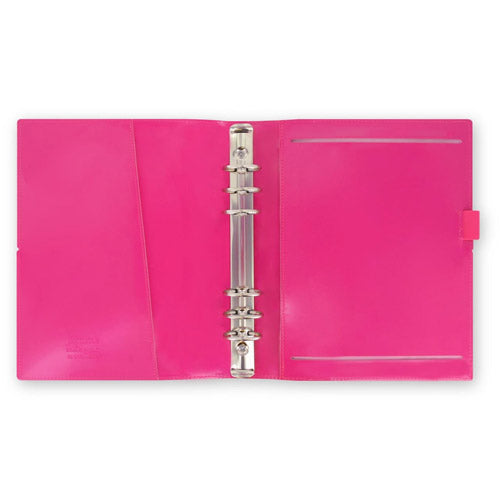 Filofax Domino A5 Patent Organiser (Hot Pink)