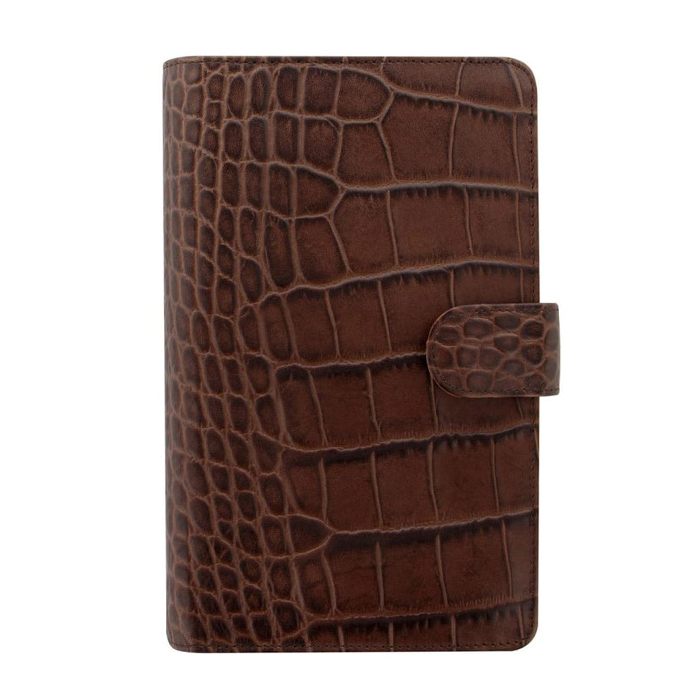 Filofax Classic Croc Personal Compact Organiser (Chestnut)