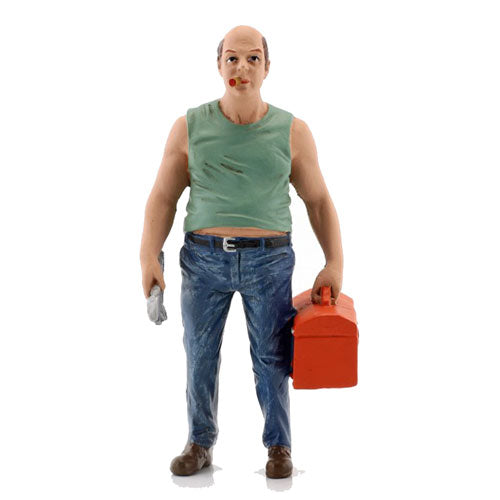 Mechanic Sam with Tool Box 1:18 Scale Figure