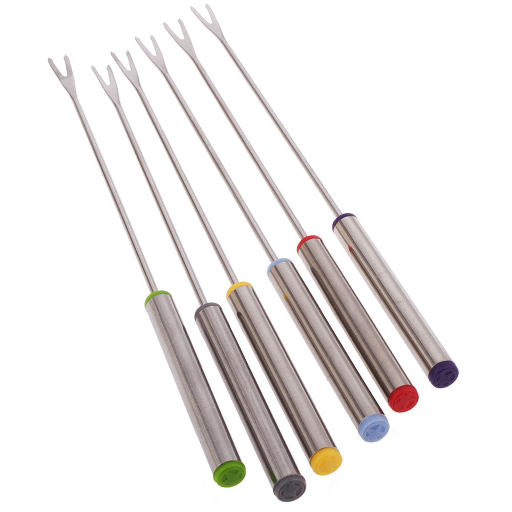 Edge Design Fondue Forks with Stainless Steel Handle 6pcs