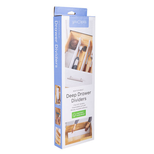 Youcopia Restickable Deep Drawer Dividers (Pack of 2)