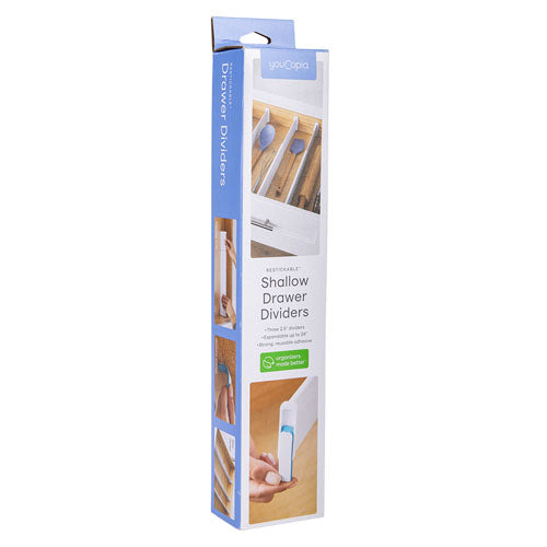 Youcopia Restickable Shallow Drawer Dividers (Pack of 3)