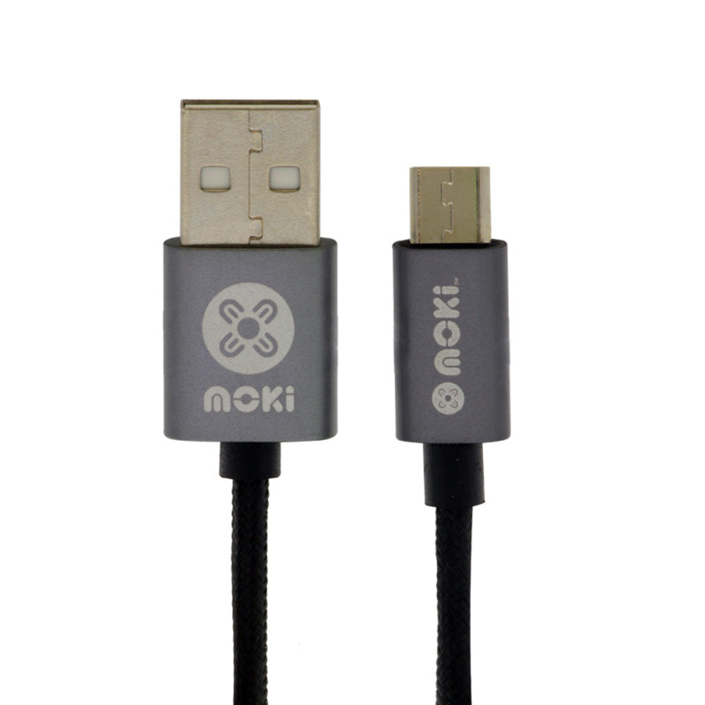 Moki Braided Micro-USB SynCharge Cable (Black)