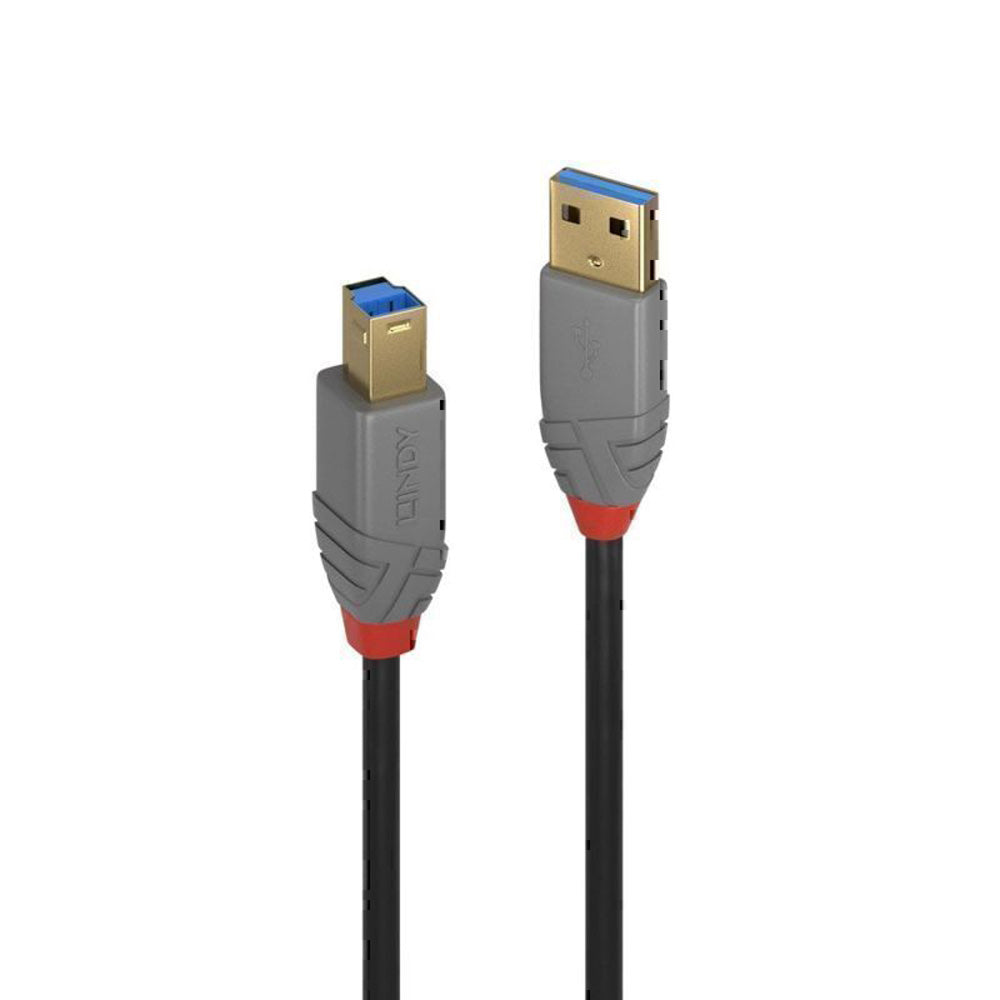 Lindy USB-A 3.0 to USB-B Cable Anthra Line