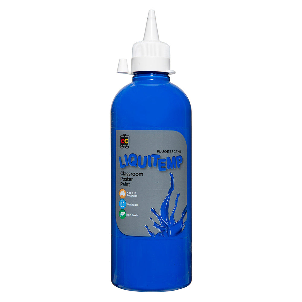 Educational Colours Fluorescennt Liquitemp Poster Paint 500mL