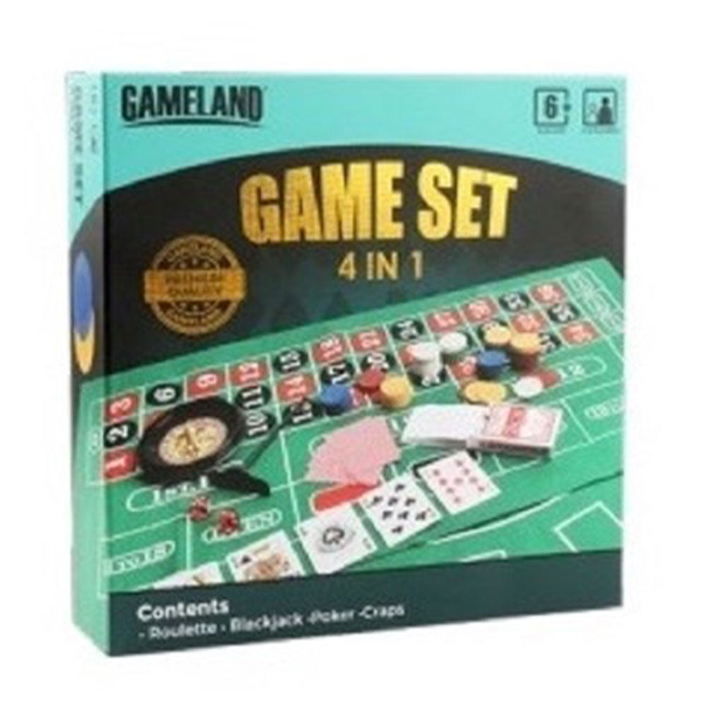 Casino 4-in-1 Game Set