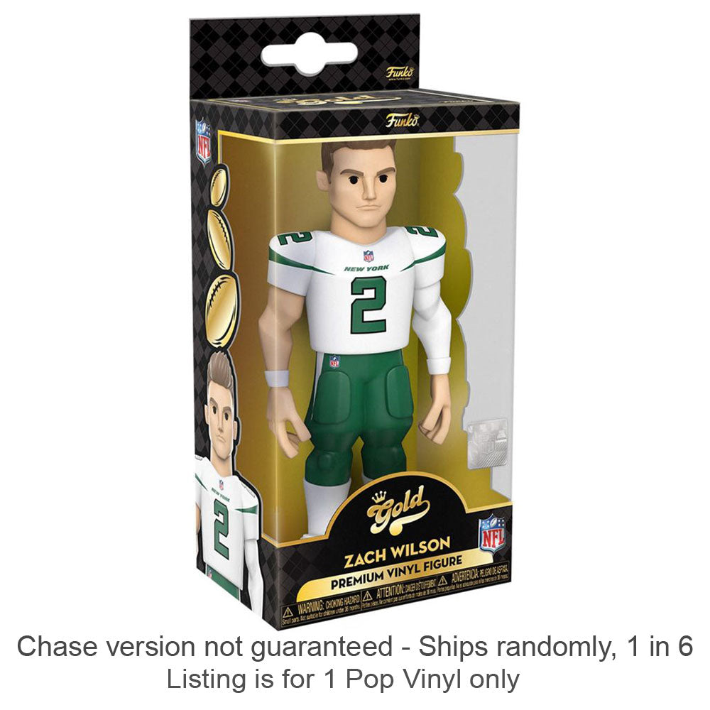 NFL: NY Jets Zach Wilson Vinyl Gold Chase Ships 1 in 6