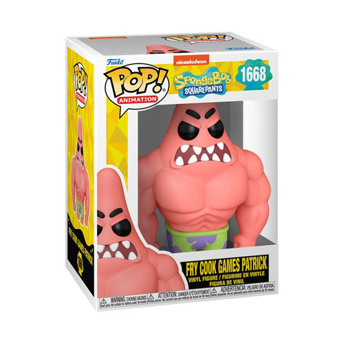 Spongebob: 25th Anniv Fry Cook Games Patrick Pop! Vinyl