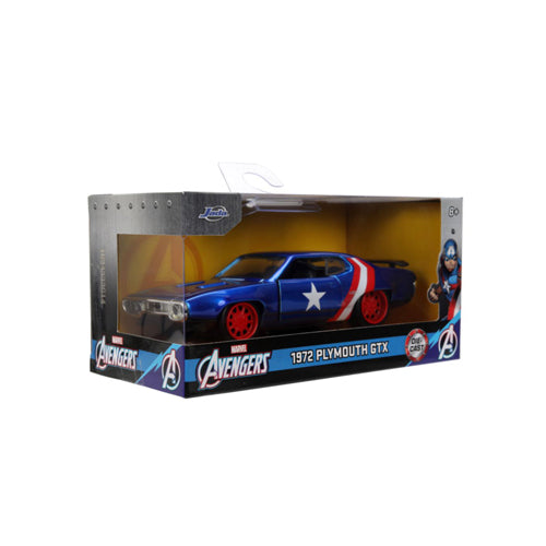 Marvel 1972 Plymouth Captain America 1:32 Diecast Vehicle