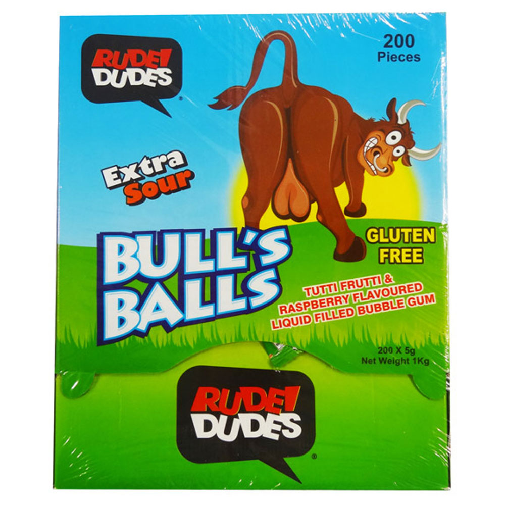 Rude Dudes Extra Sour Bubble Gum 200pcs