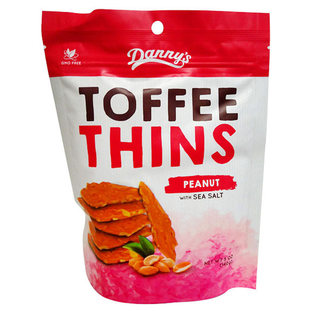 Danny's Toffee Thins Peanut with Sea Salt