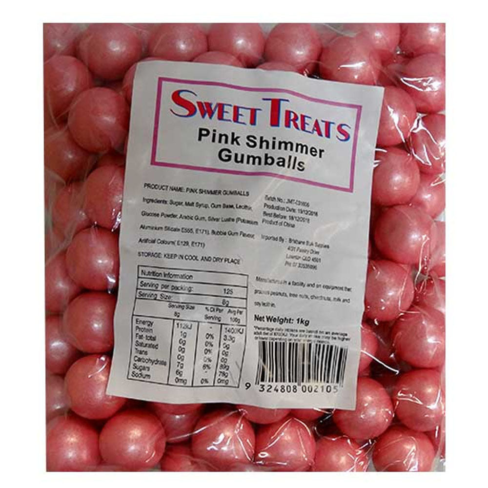 Sweet Treats Shimmer Gumballs Bulk 1kg