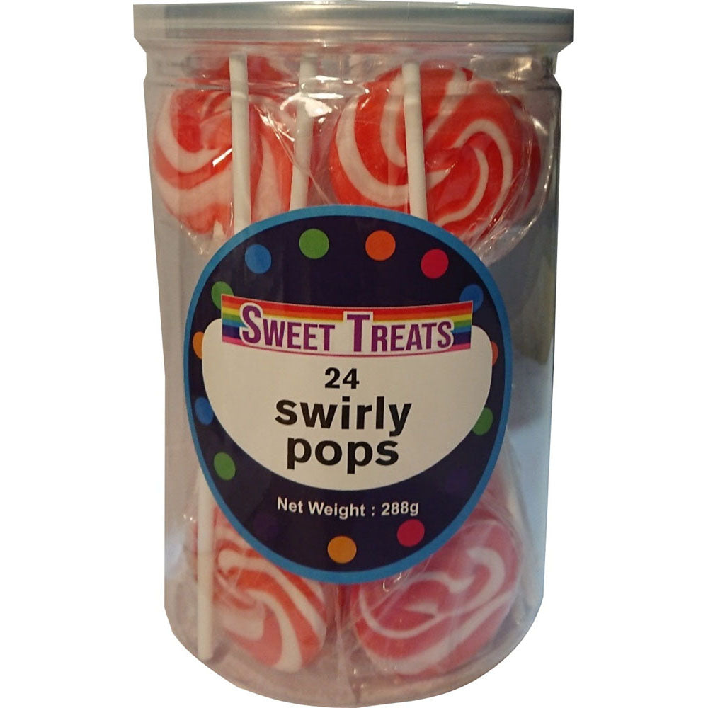 Sweet Treats Small Swirly Pops 4cm (24x12g)