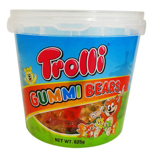 Trolli Gummi Bears Bucket 625g (Tub)