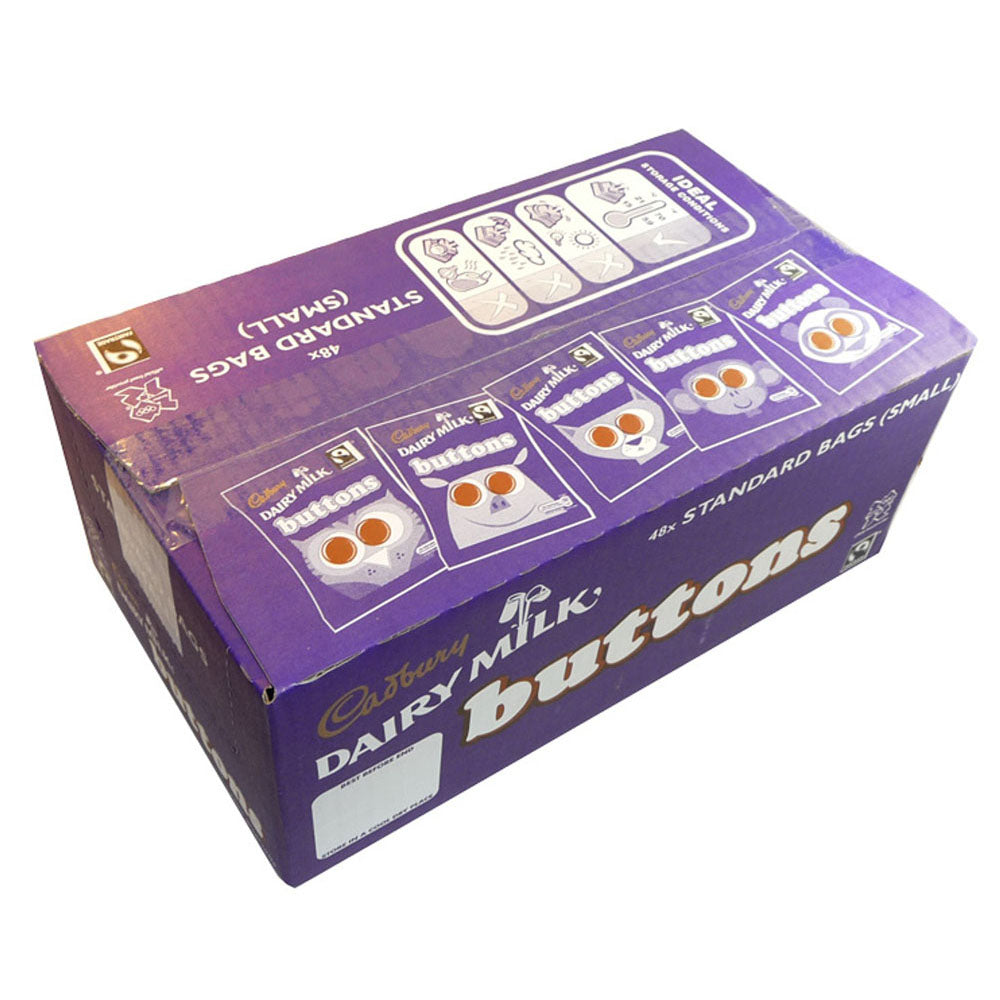 Cadbury Dairy Milk Buttons Approx 33g (48 Bags)
