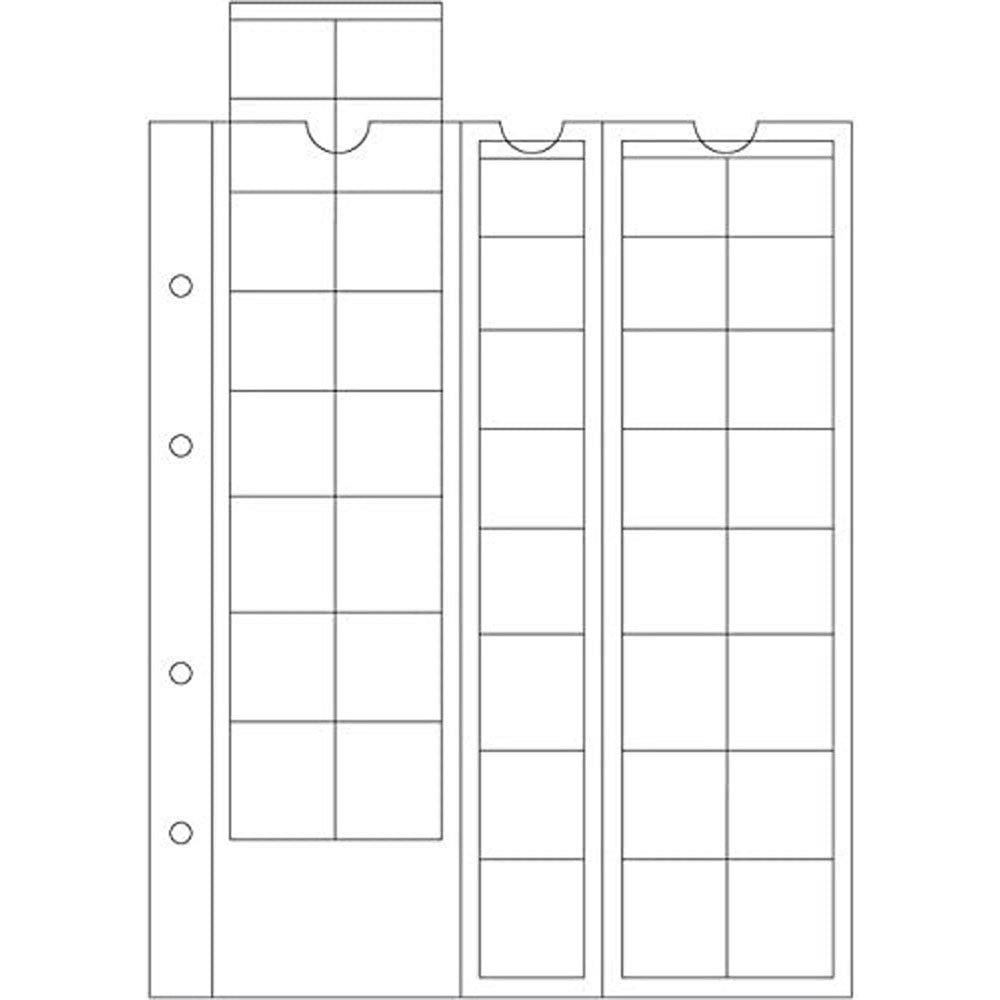 Leuchtturm Optima Euro Coing Sheets 10pk (Clear)