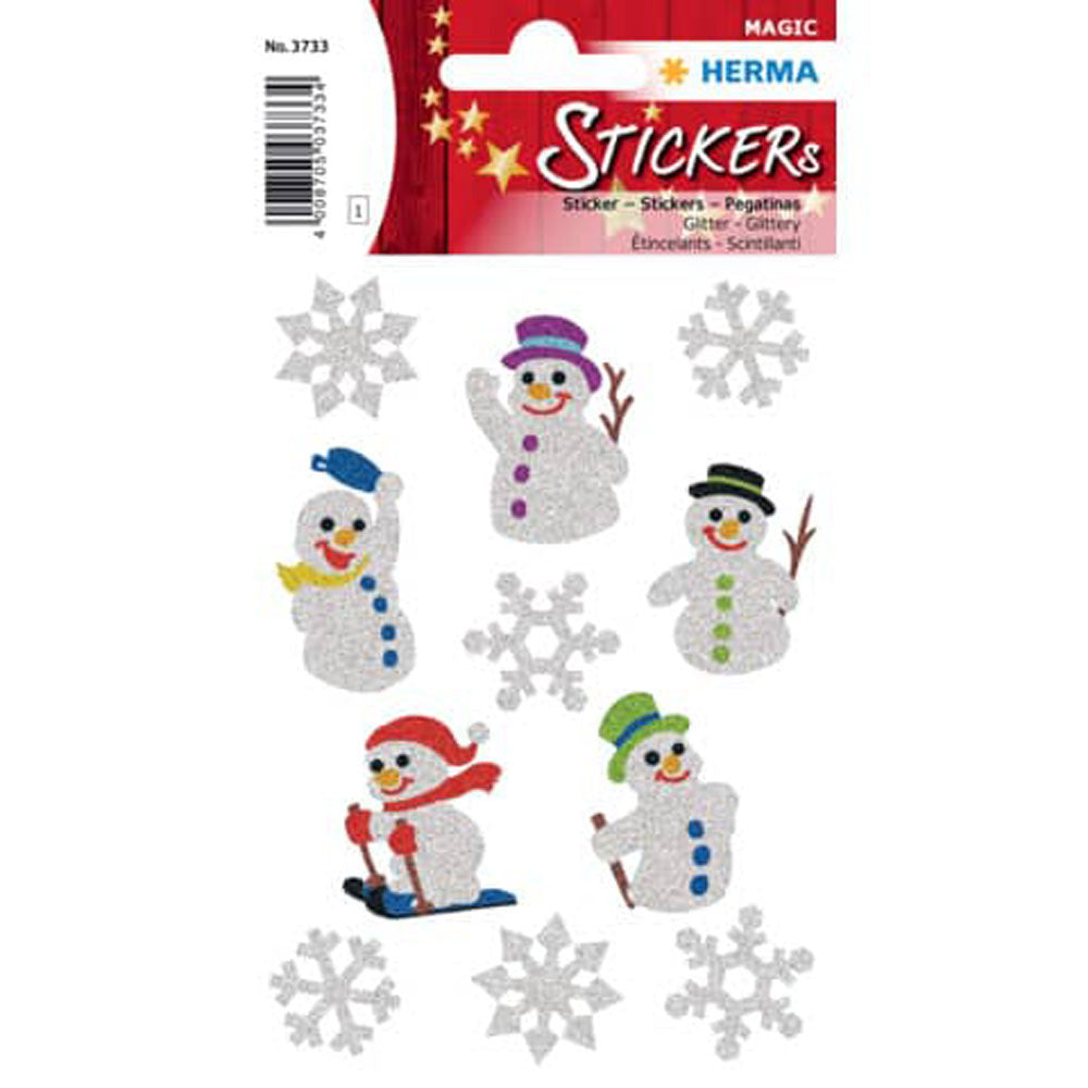 Herma Decor Snow Men Glittery Sticker