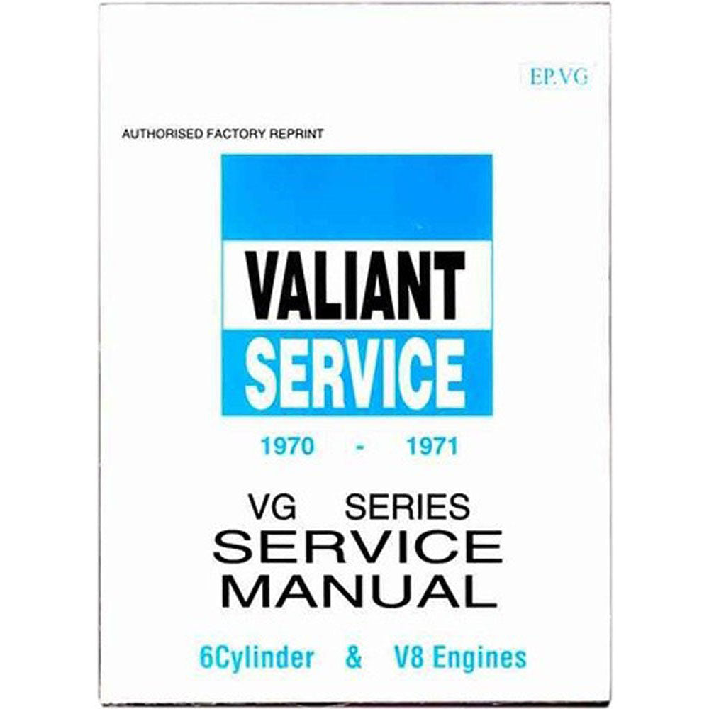 Valiant VG Series 1970-1971 Workshop Manual