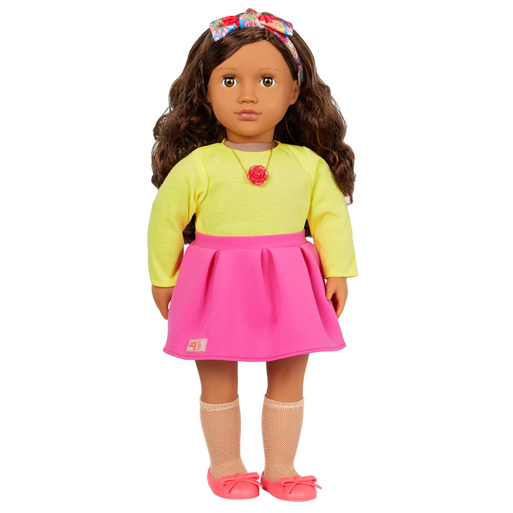 Patricia Doll with Pink Skirt and Flower Necklace 46cm
