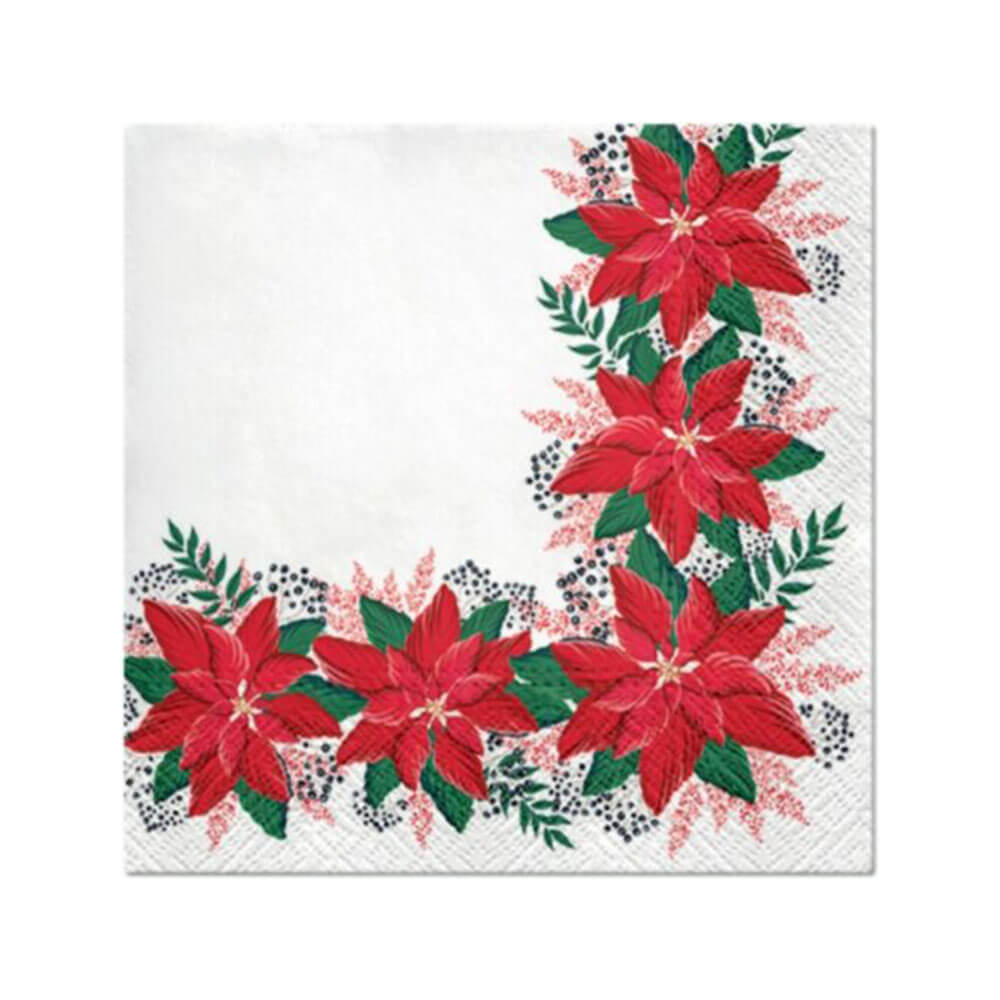 Paw Christmas Lunch Napkin 33cm (20pk)