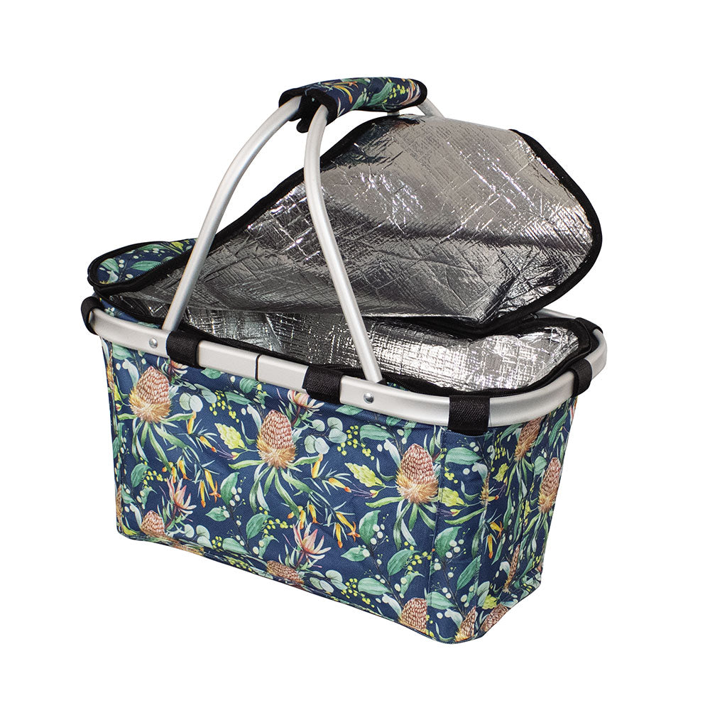 Karlstert Two Handle Carry Basket with Zip Lid (Natives)
