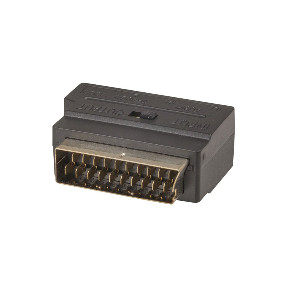 SCART Plug to 3 RCA and S-VHS Socket Adaptor