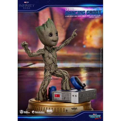 BK Life Size Infinity Saga Series Dancing King Groot Statue