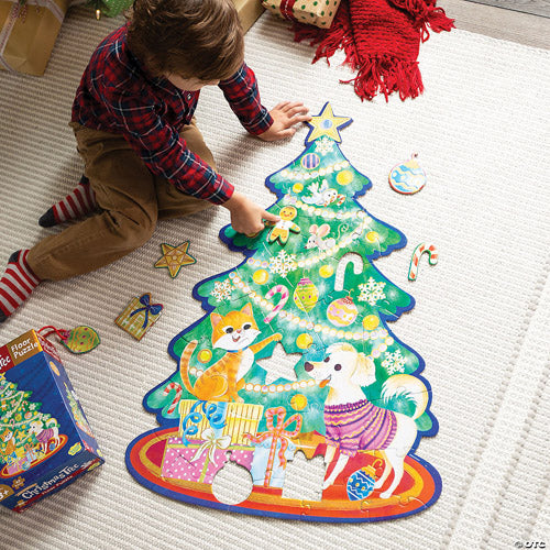 Christmas Tree 49-Piece Floor Puzzle