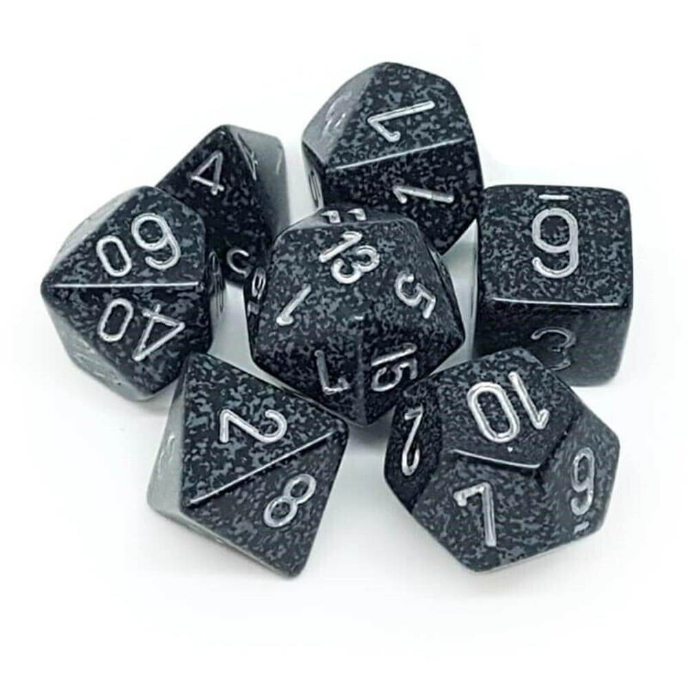 D7 Die Set Dice Speckled Poly (7 Dice)