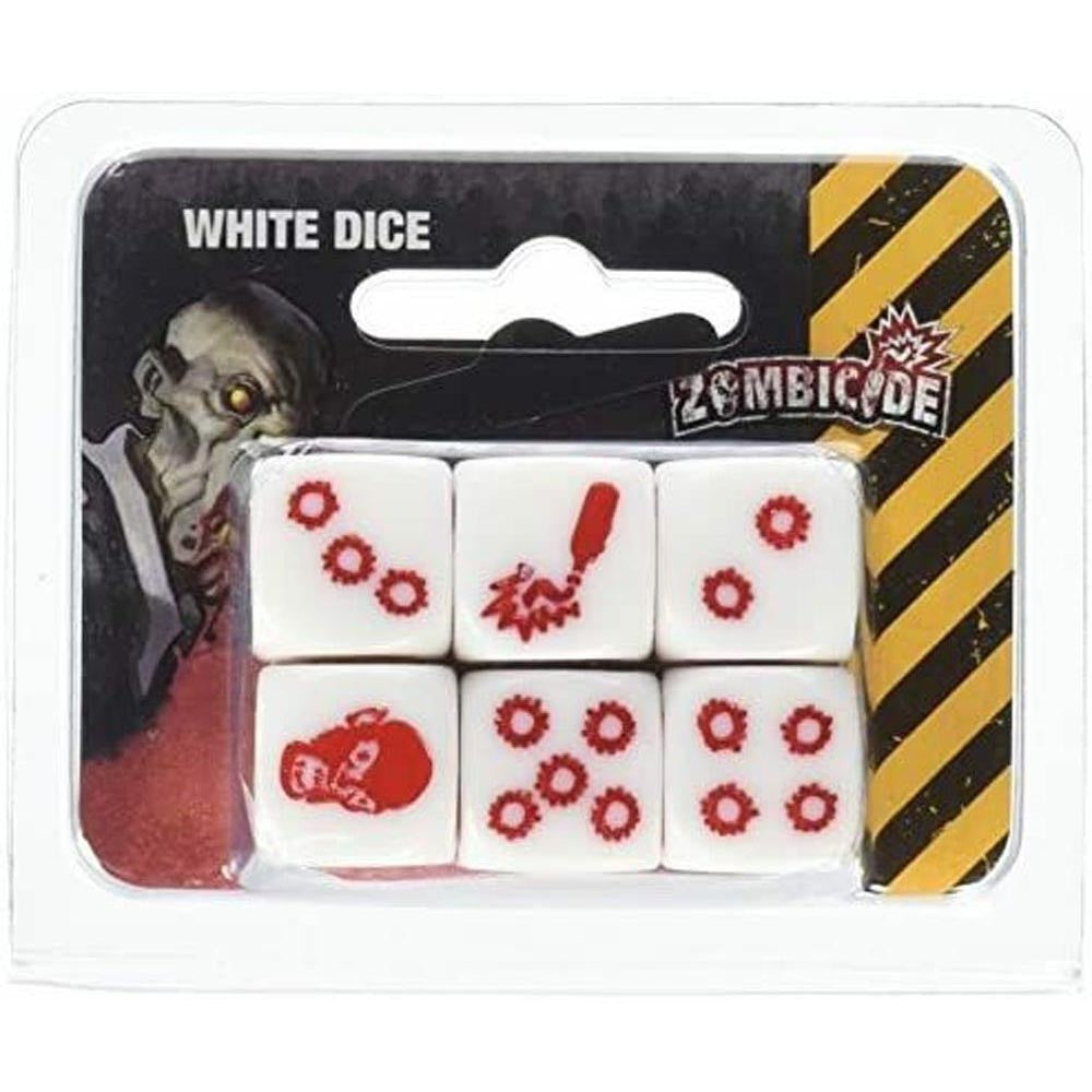 Zombicide White Dice (6)