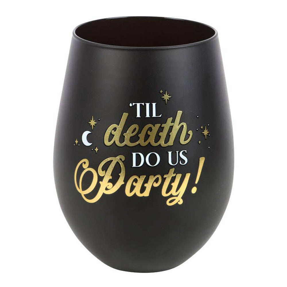 Til Death Do Us Party Stemless Glass