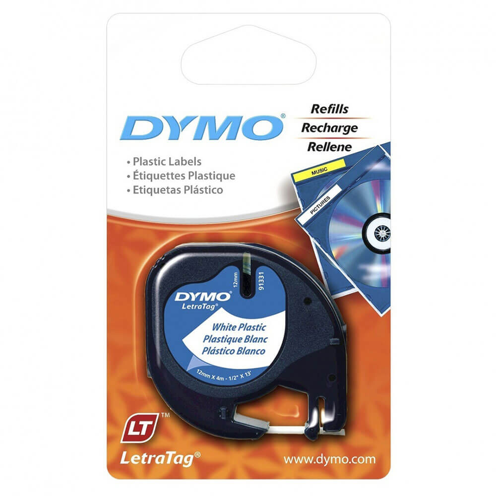 Dymo Letra-Tag Tape Label Plastic