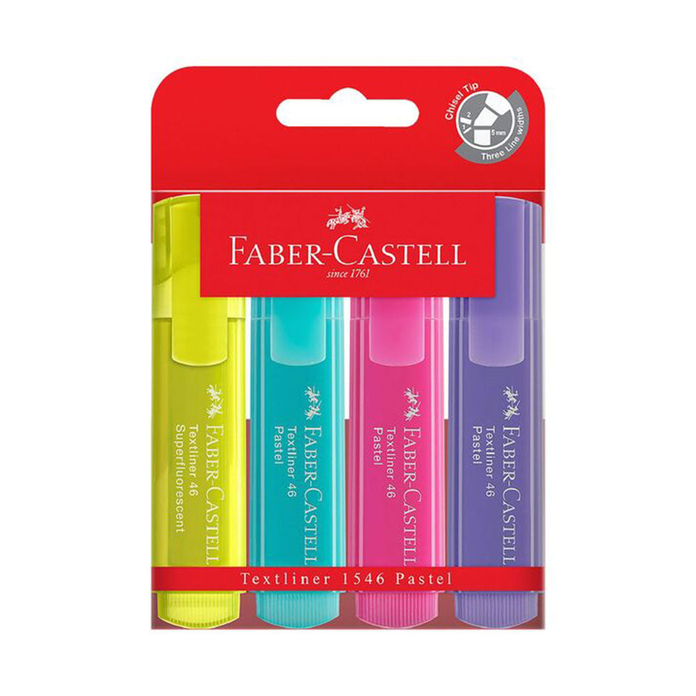 Faber-Castell Pastel Highlighter (Pack of 4)