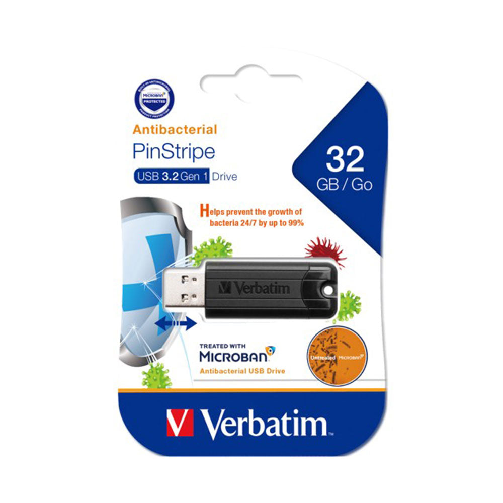 Verbatim Store n Go Microban 3.0 USB Drive (Black)