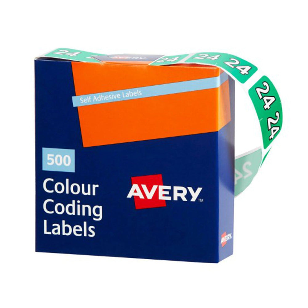 Avery Side Tab Year Code Label 500pcs (Green)