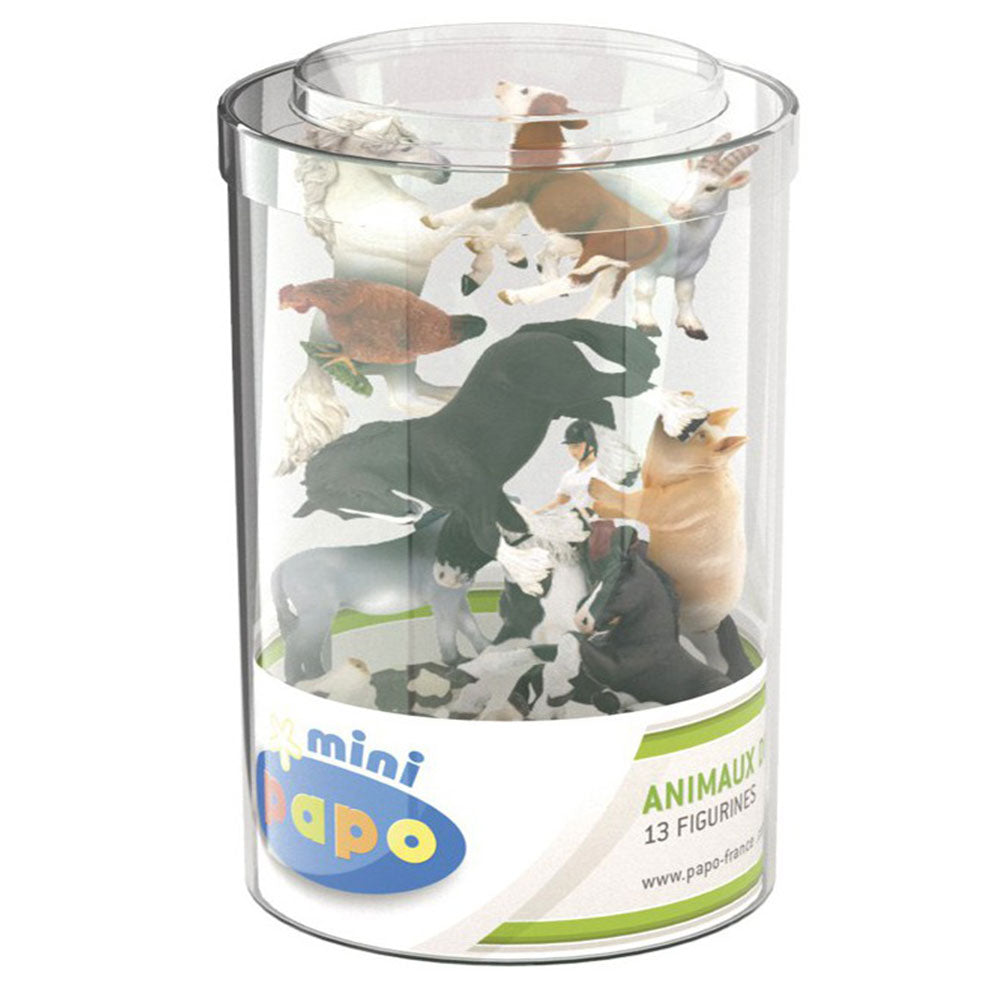 Papo Mini Plus Farm Animals in Tube (Pack of 12)