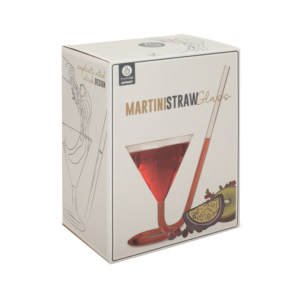 Thumbs Up! Martini Straw Glass 250ml