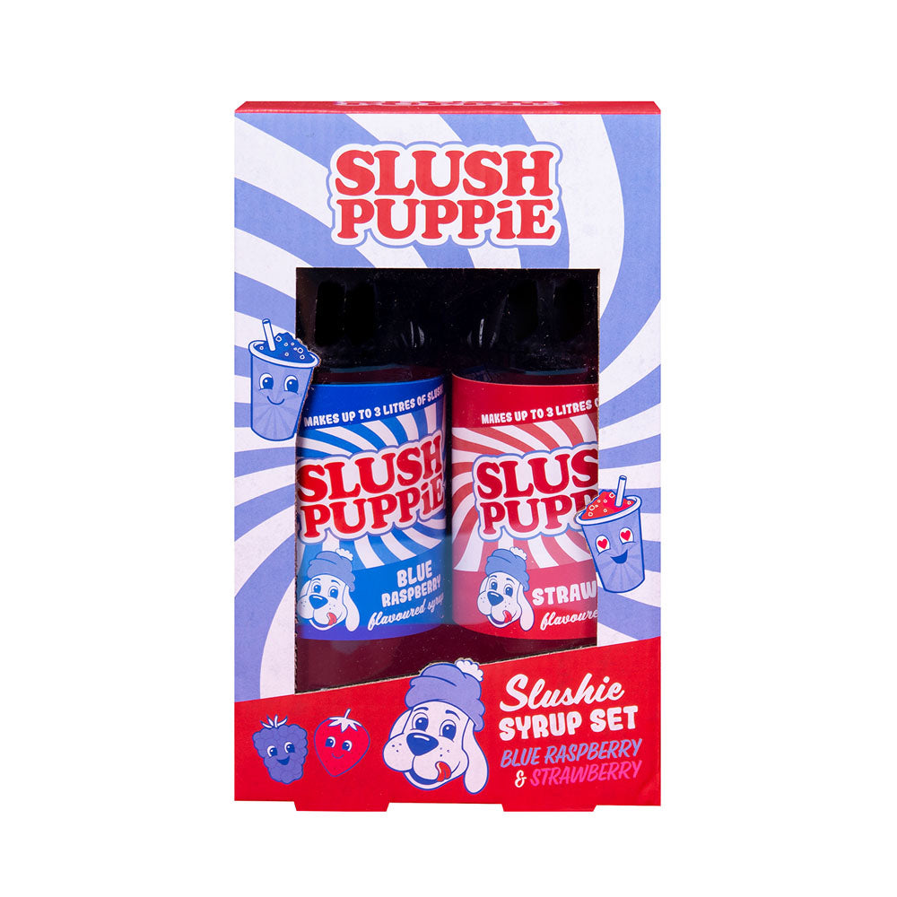 Slush Puppie Syrups Blue Raspberry and Strawberry 500mL
