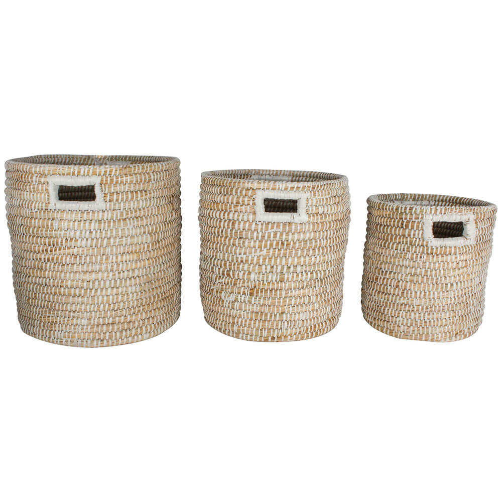 Elliot Kans Grass Baskets Set of 3
