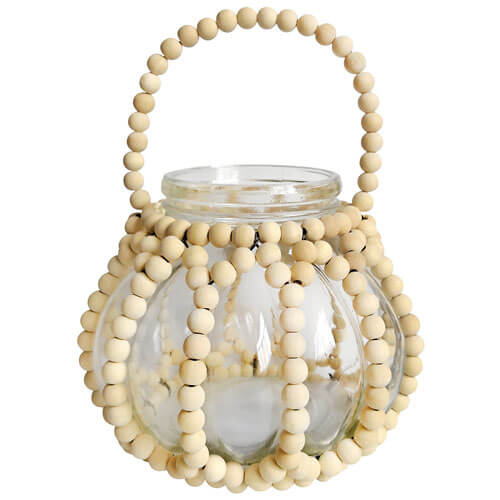 Oki Bead Glass Vase Lantern